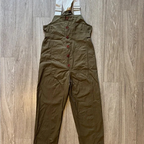 Caron Callahan Olive Cropped Brynn Jumpsuit - Picture 5 of 8